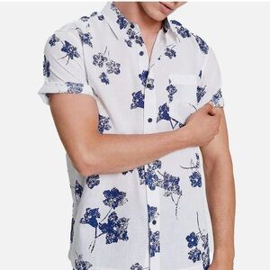 Mens Woven Button-Down Shirt